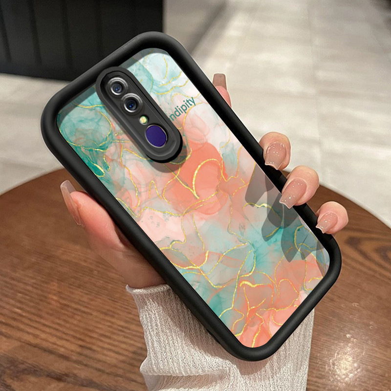 Casing Hp OPPO F11 OPPO A9 2019 OPPO A9x Case hp keselamatan kasing bergaris Kesing berwarna Casing 