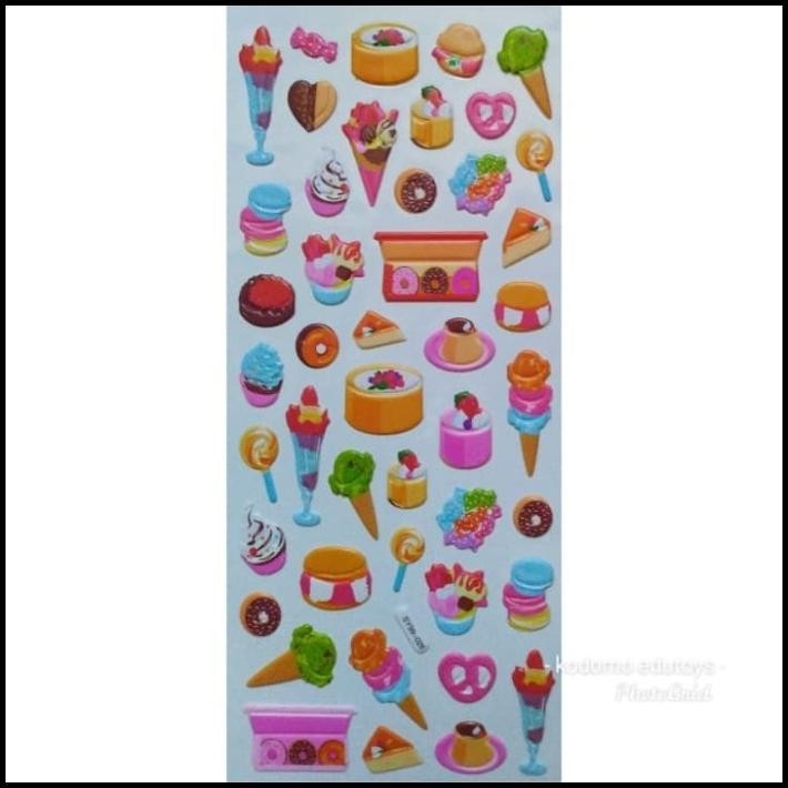 

TERMURAH STICKER STIKER ANAK TIMBUL ES KRIM & MAKANAN, FOOD & ICE CREAM 2026 !!!