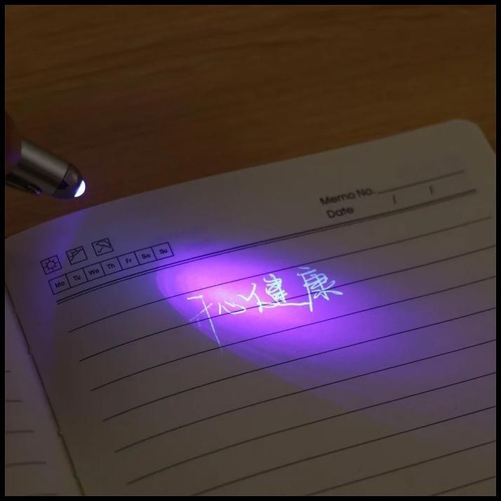 

HOT DEAL PENA TINTA INVISIBLE MAGIC PEN DENGAN UV LIGHT HY 0812 SILVER !!!!