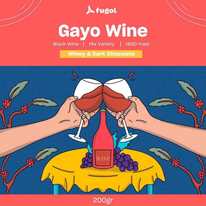 

Kopi Arabika Gayo Wine (200Gr) Single Origin Specialty Coffee Beans