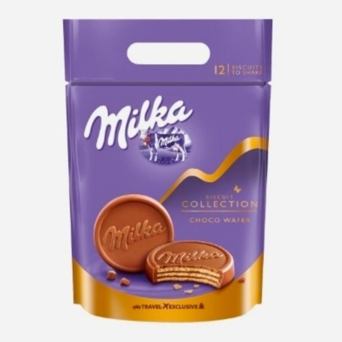 

Milka Choco Wafer Pouch 360Gr Isi 12 Pcs