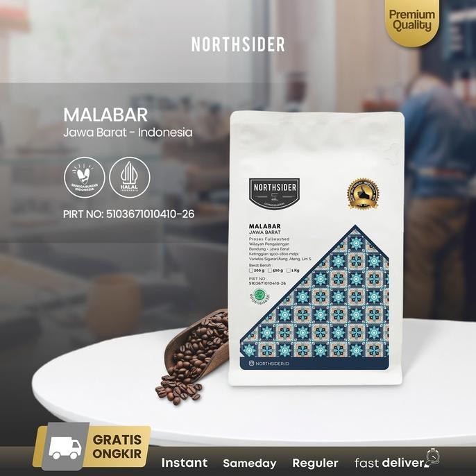 

Northsider Kopi Arabika Java Malabar Fully-Washed Coffee 200G