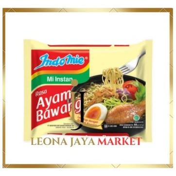 

LJ MARKET INDOMIE AYAM BAWANG PCS MIE INSTAN AYAM BAWANG 1 PCS