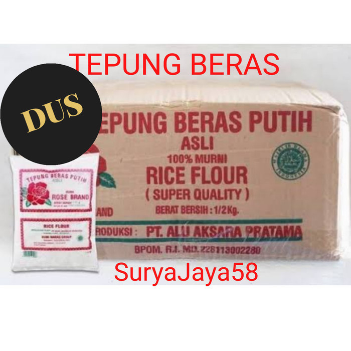 

Tepung Beras Rosebrand 500Gr1 Dus Isi 20Pcs