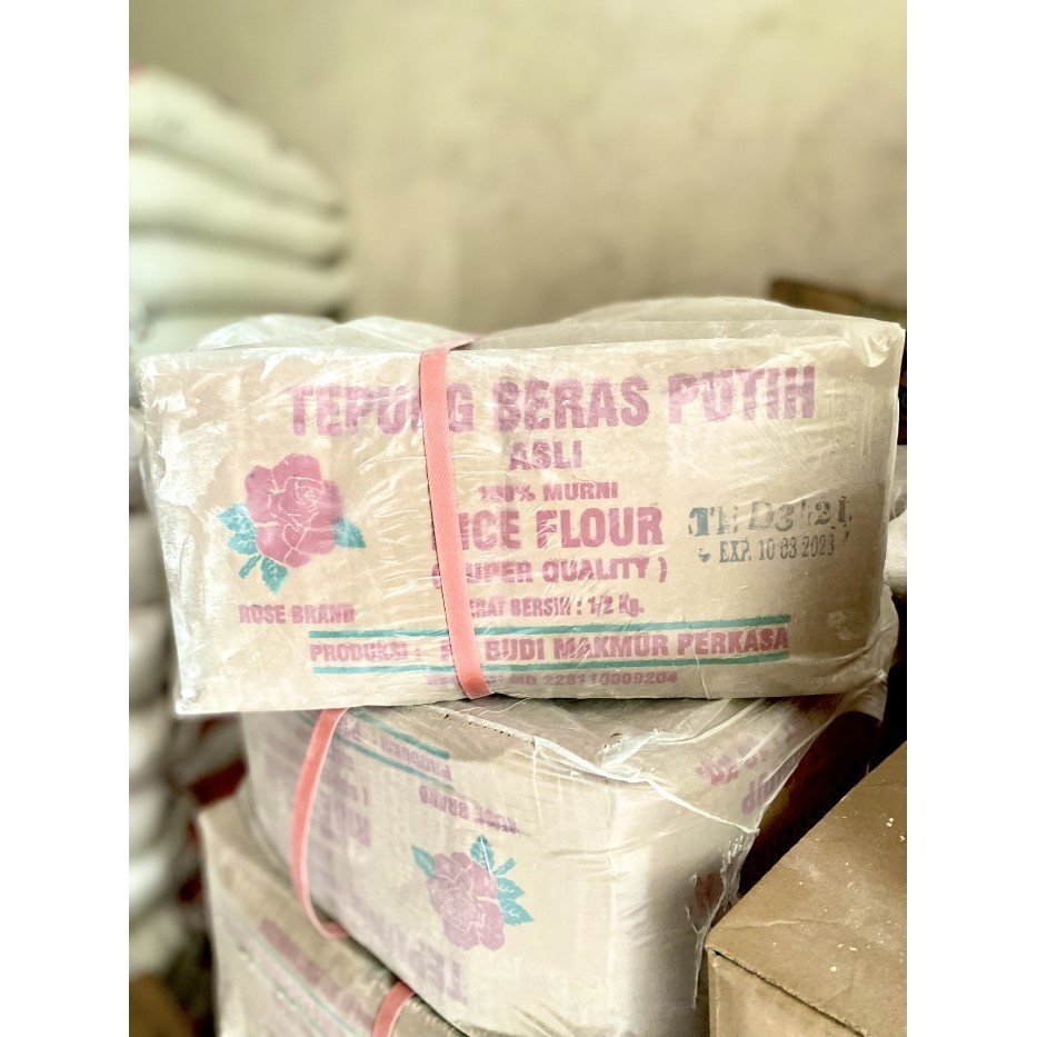 

Rosebrand Tepung Beras Putih 500G 20Pcs Dus