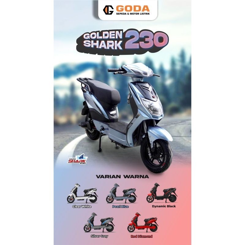 Goda golden shark 230 dinamo 1000w aki 48v 20ah 60km