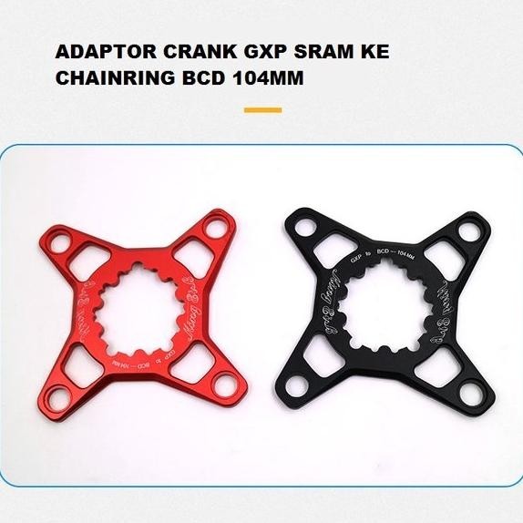 Premium Adaptor Crank Sram Gxp Ke Chainring Bcd 104Mm 104 Mm Bcd104 104Bcd Merk King Bike Alloy Spid