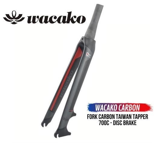 Premium Fork Carbon 700 C Taper Wacako Rigid Garpu Sepeda Balap 700C Roadbike Touring Mtb Xc Tappere