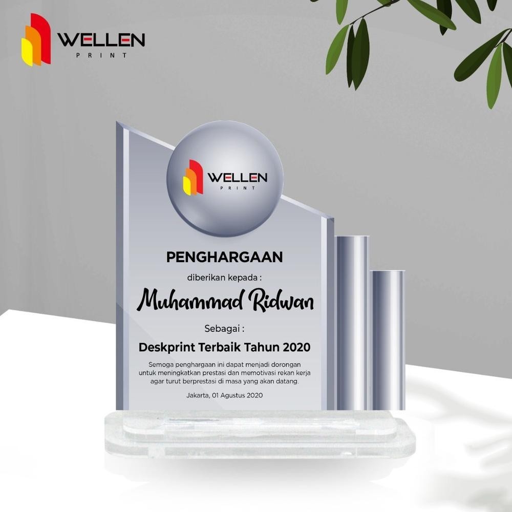 CR - WELLEN PRINT - Cetak Plakat Thropy Ucapan Wisuda Wedding Pernikahan Ulang Tahun Ultah Akrilik C