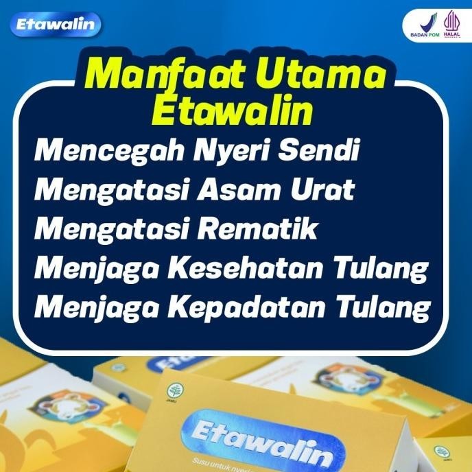 

Etawalin - Susu Etawa Cegah Pengapuran Tulang dan Radang Sendi KS88