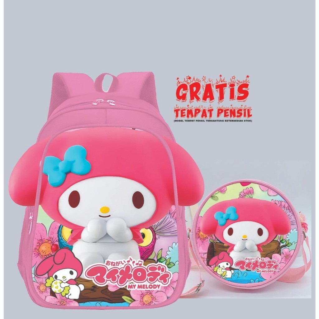 Backpack Amak Cewe Premium Rangsel Ts Bahu Remaja Sd Smp Ramsel Kid`S Tk Paud Tas Ank Perempuan Bagp