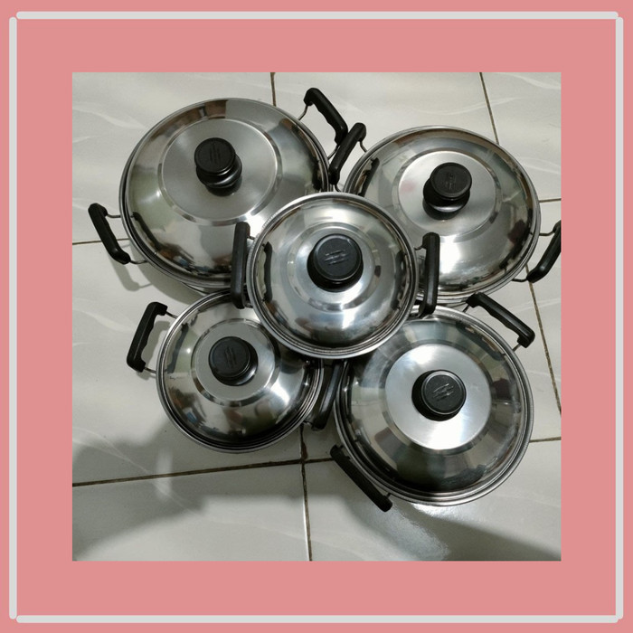 Godenpany Panci Set Panci Sup Kukus Stainless Steamer Soup Pot