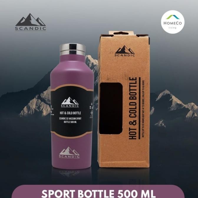 Scandic SS Vacuum Sport Bottle 500 ml / Botol Air Minum