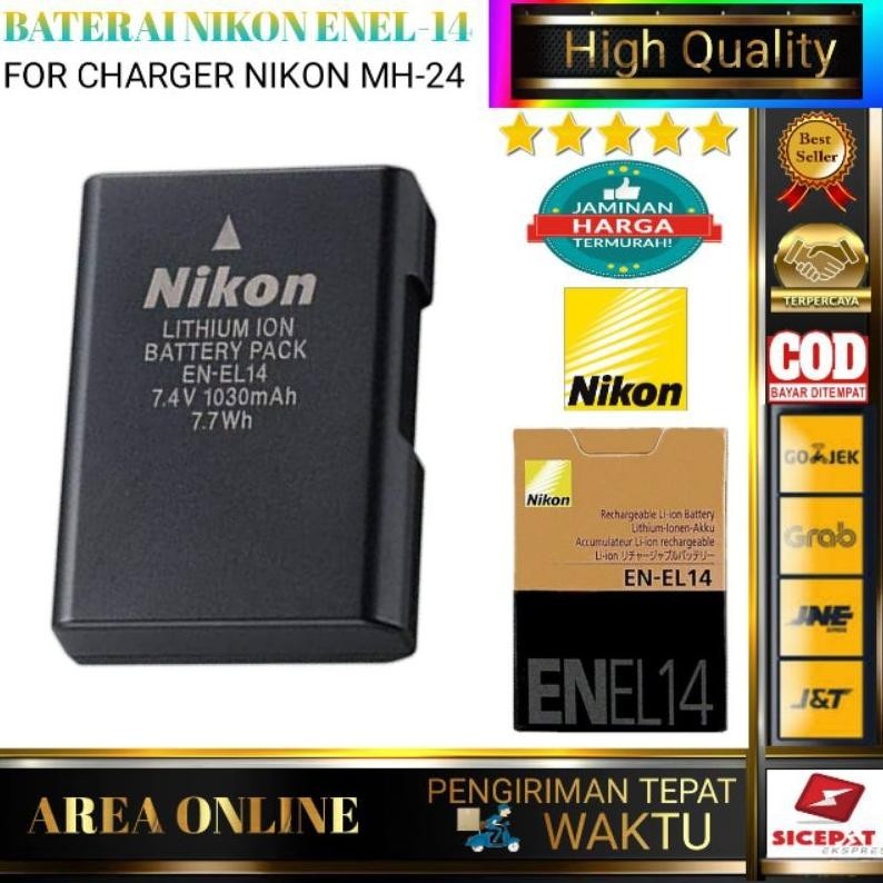 [BARU] Batre camera nikon bat dslr d3100 d3200 batt kamera slr nikon batrey d3300 d3400 kamera nikon