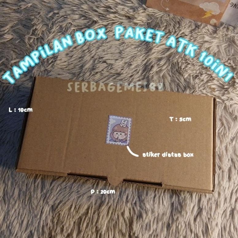 

SERBAGEMES88 - SET ALAT TULIS 10 IN 1 LENGKAP / STATIONERY UNTUK HADIAH / HAMPERS KADO GIFT / PAKET ALAT TULIS / ALAT TULIS PAKET / SEKOLAH / STATIONERY SET AESTHETIC COD