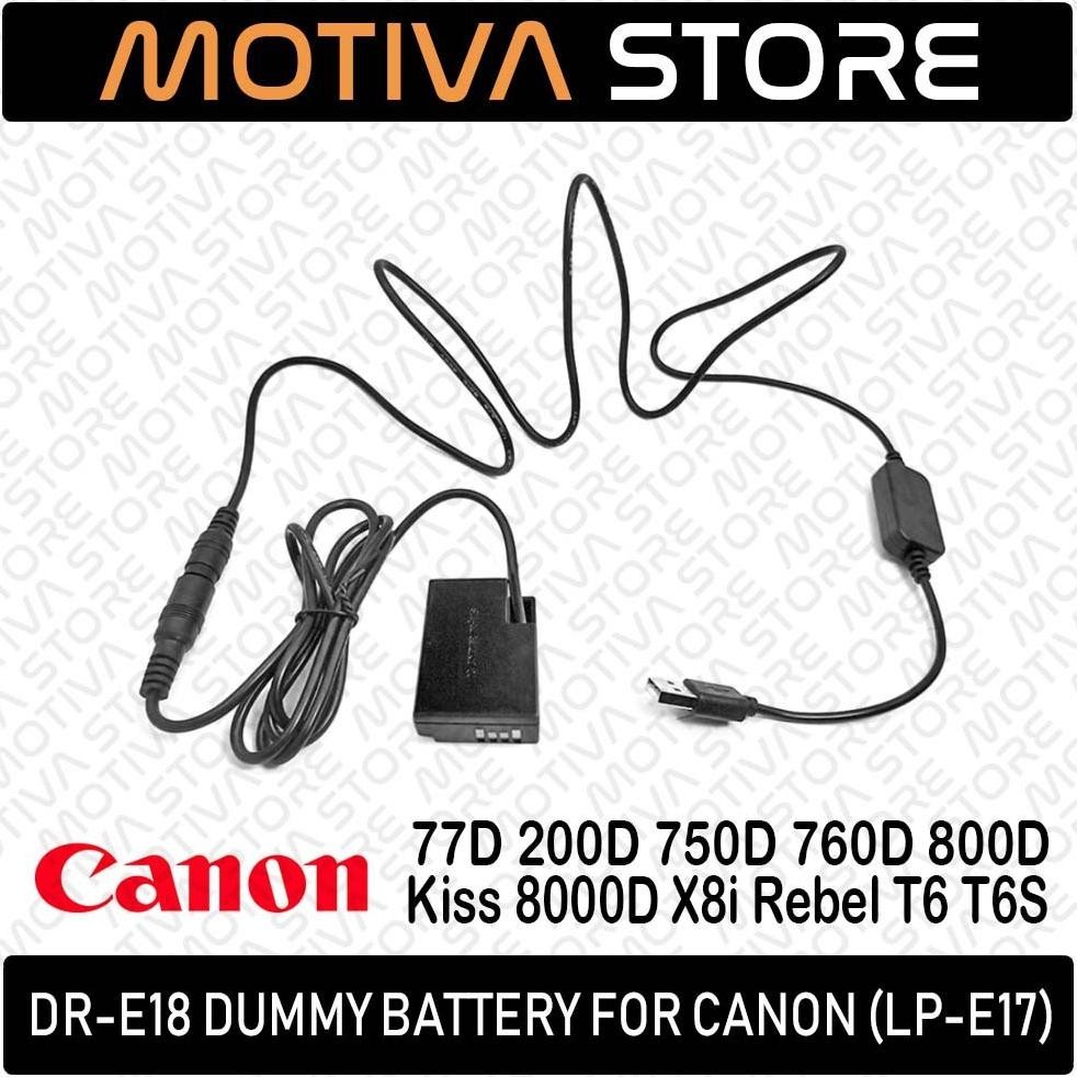 [BARU] LP-E17 DR-E18 Dummy Battery for Canon 77D 200D 250D 750D 760D 800D X8i