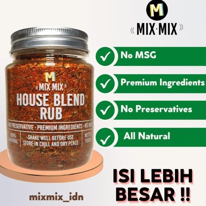 

Mixmix Bumbu Marinasi Serba Guna Rendah Lemak House Blend Rub Spices TB