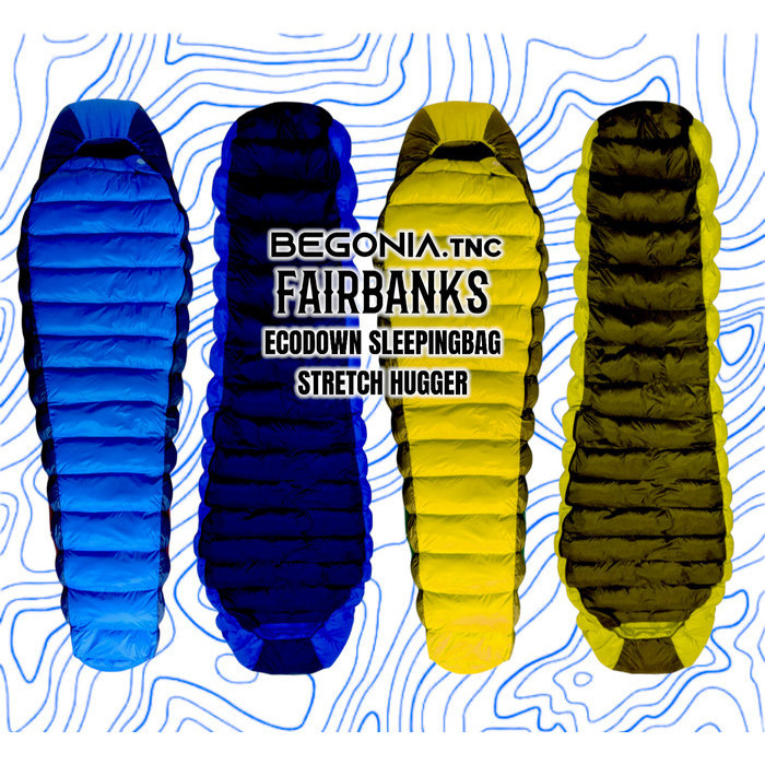 Sleeping Bag Begonia Fairbanks Ecodown Stretch Hugger