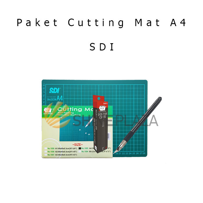 

Terlaris Paket Cutting Mat A4 - Pen Cutter SDI SALE