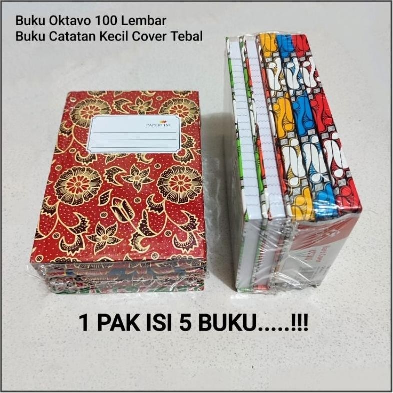 

1 PAK BUKU OKTAVO 100 LEMBAR ISI 5 BUKU ( BUKU KECIL ) COD