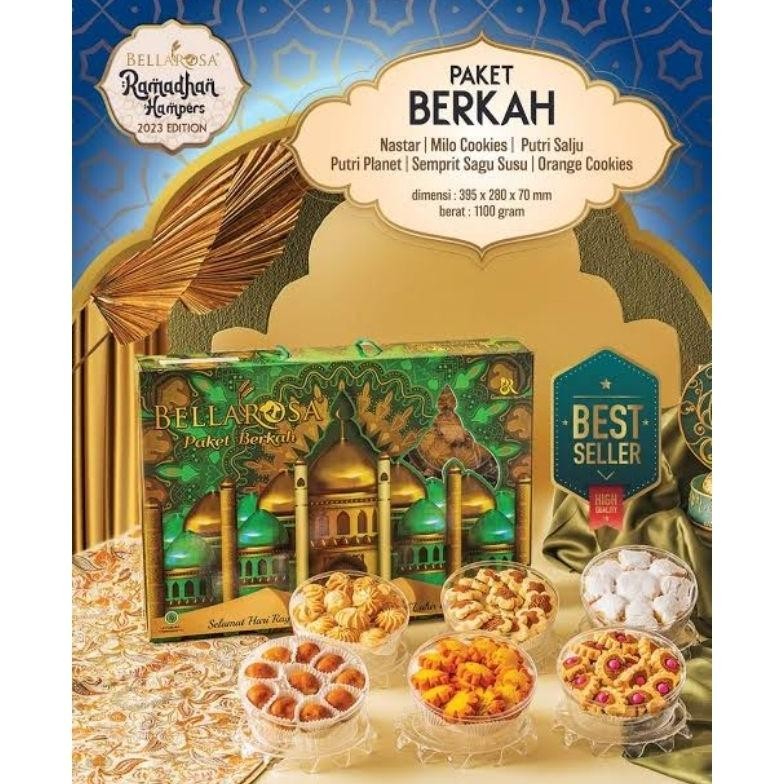 

BELLAROSA PAKET KUE LEBARAN / KUE KERING / HAMPERS PARCEL LEBARAN ORIGINAL PRODUK