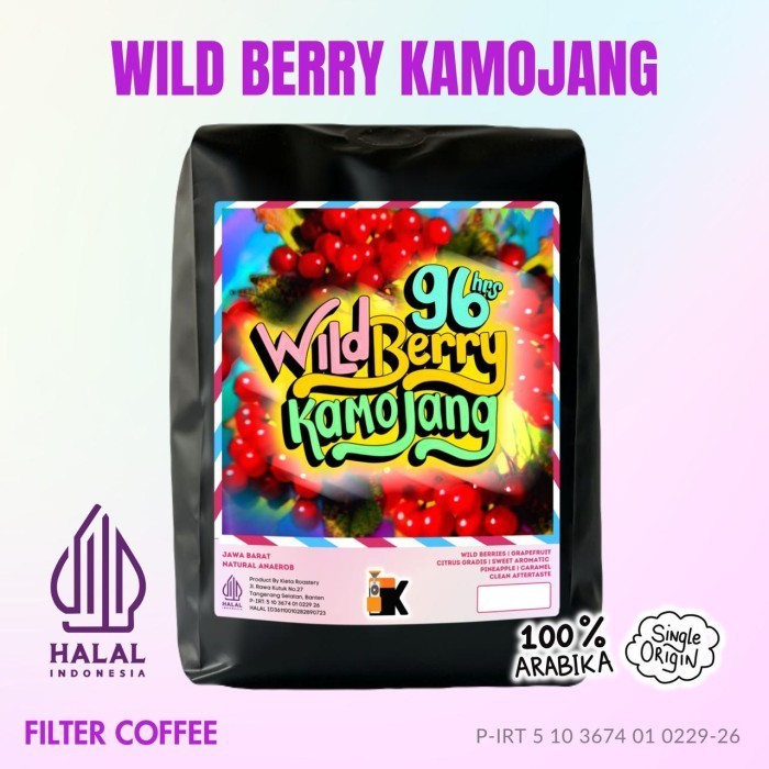 

Ready Arabika 96hrs Anaerobic Natural Wild Berry Kamojang 200gr