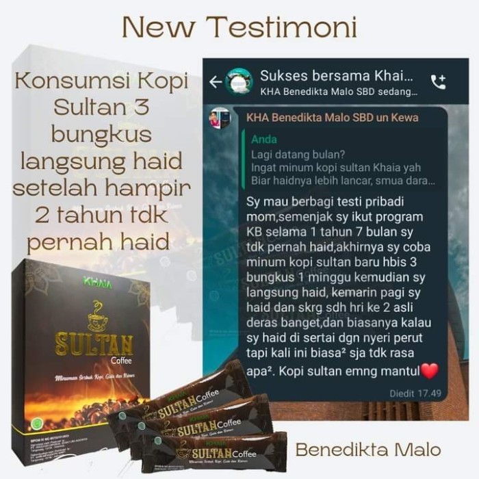 

Ready KHAIA KOPI SULTAN - SULTAN COFFEE