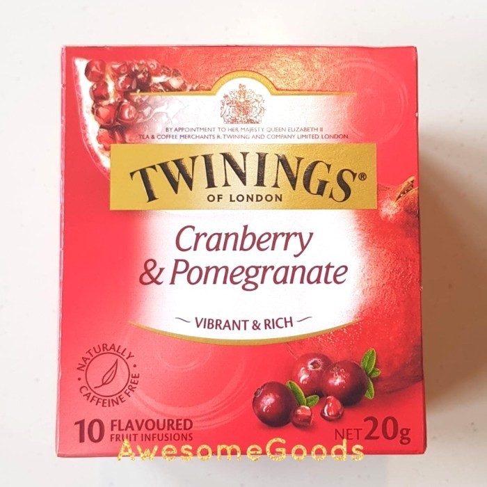 

Ready Twinings Cranberry Pomegranate 10 Tea Bags
