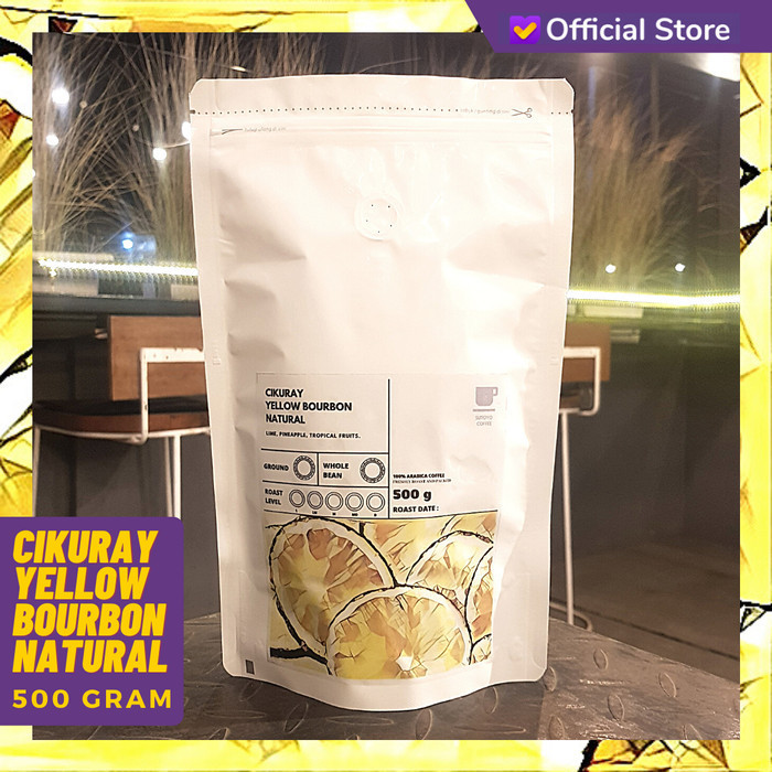 

Ready CIKURAY YELLOW BOURBON NATURAL 500 GRAM ARABICA COFFEE SUTOYO COFFEE