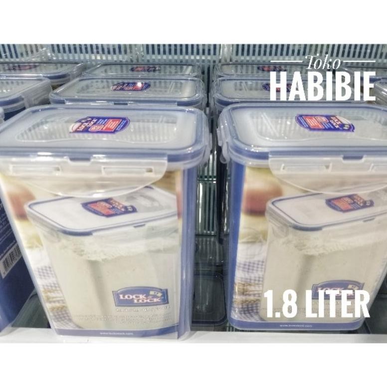 KJH Lock & Lock Lock n Lock Toples Kue Kotak Susu Plastik Food Container 1.8 L TERLARIS