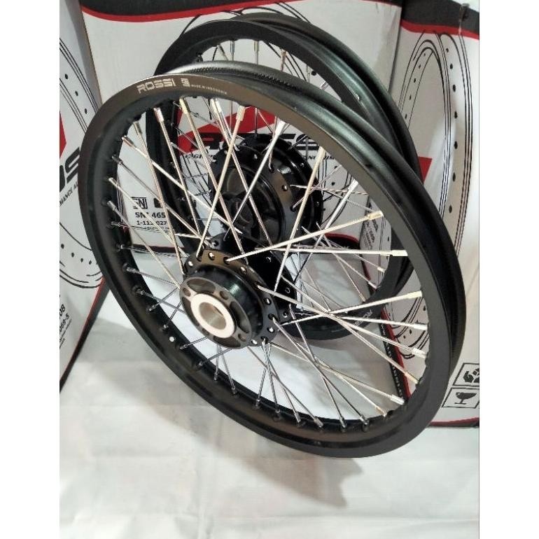 PL VELG SATU SET PAKETAN JARI JARI RING 17 140-160-185-215-250 MERK ROSSI UNTUK MOTOR MX OLD JUPITER