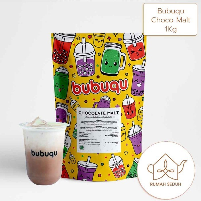 

1Kg Bubuqu Chocolate Malt Powder Drink - Bubuk Numan Malt Cokelat