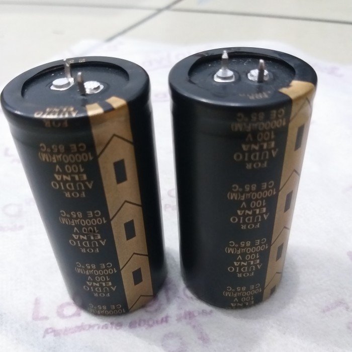 CAPASITOR KAPASITOR ELCO 10000UF 100V AUDIO ELNA ORIGINAL