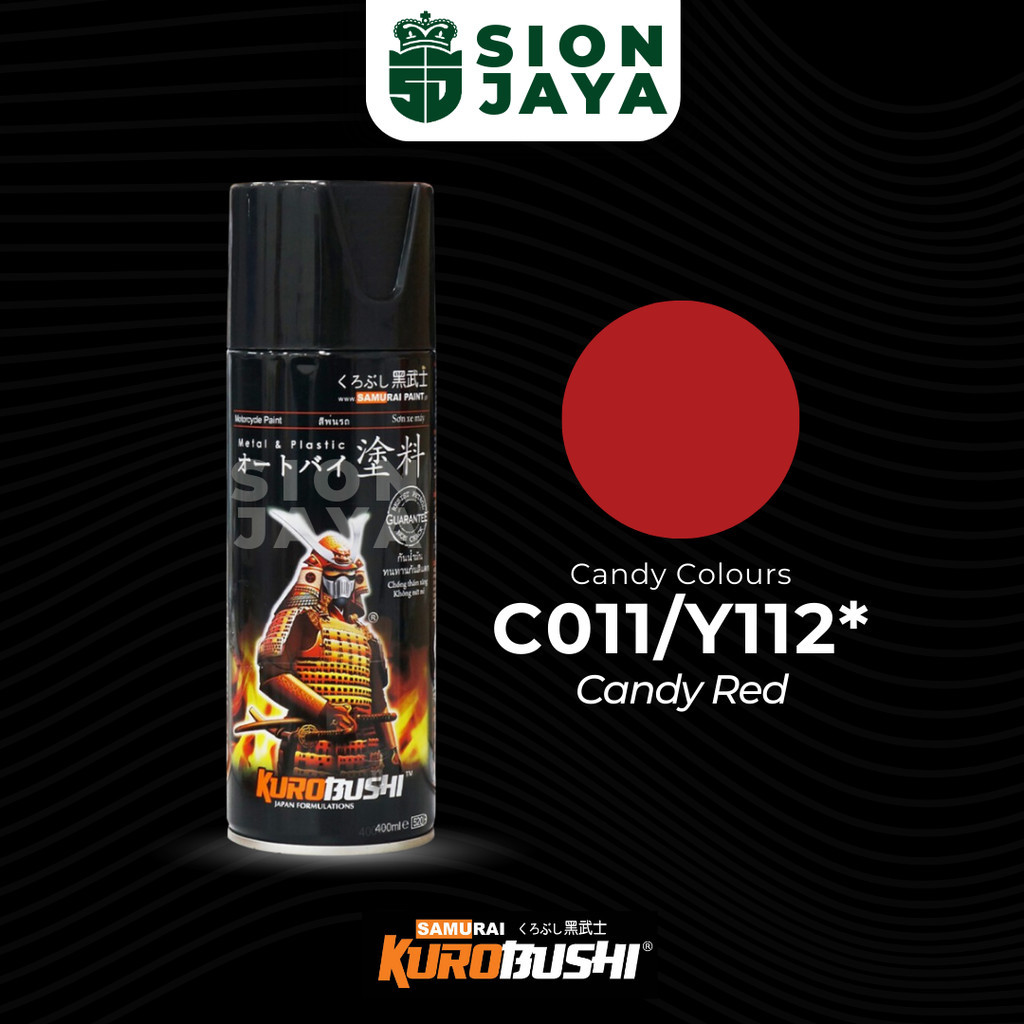 Pilox / Pylox / Cat Semprot Samurai Merah Candy C011/Y112 Candy Red