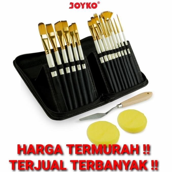

Joyko Brush FULL Set Scalpel Sponge / Set Kuas Lukis Lengkap BRS-12 LS