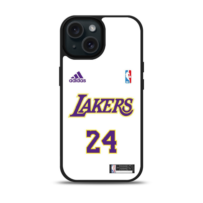 Casing Case iPhone 15 14 13 12 11 Pro Max Mini Plus X Xs Max XR Lakers Jersey DC04