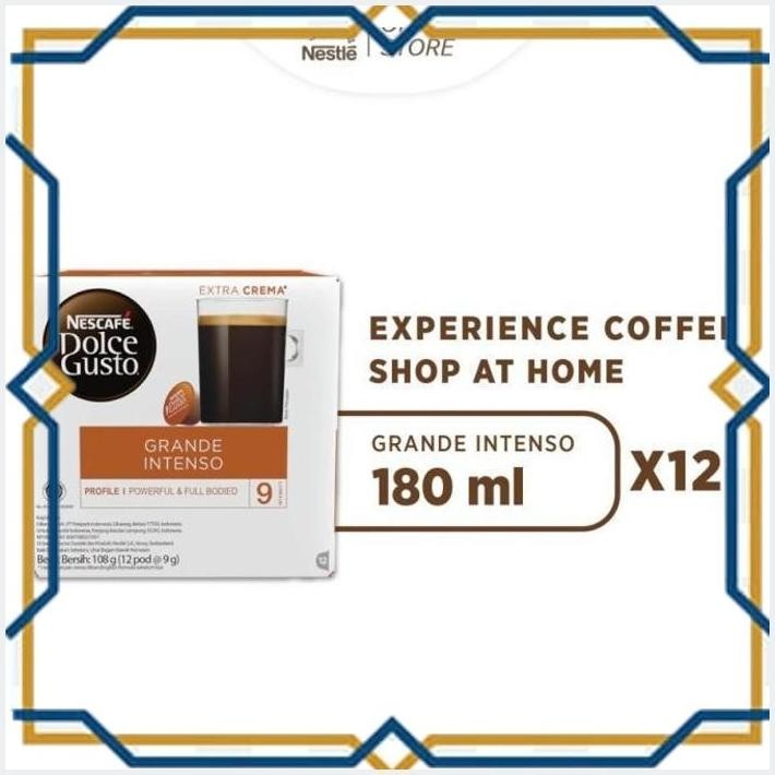 

[GDS] NESCAFE DOLCE GUSTO GRANDE INTENSO 1 BOX (12 KAPSUL = 12 GELAS)