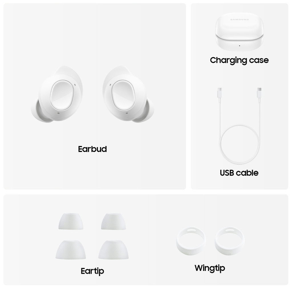 Samsung Galaxy Buds FE - White, Galaxy AI, Handphone AI, Buds AI-5