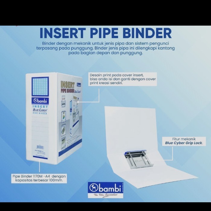 

Bambi 1070 Pipe Binder Folio