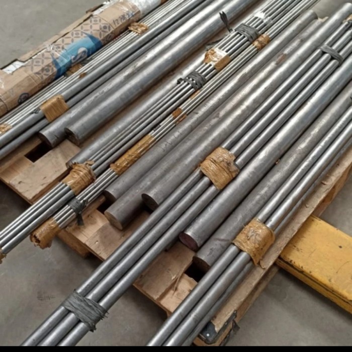 as besi st41 diam 15mm x 1000mm / besi putih