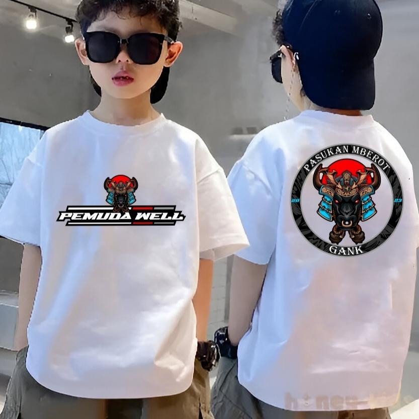 Kaos Bantengan Anak Anak Putra Mandala / Kaos Bantengan Anak-Anak Viral Kaos Anak Mberot Cod