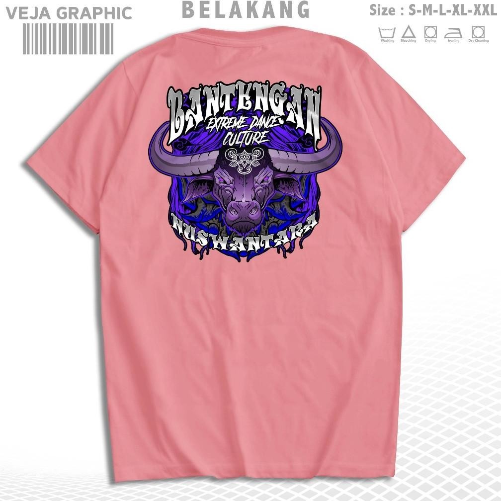 Vejagraphic Kaos Bantengan Nuswantara Extreme Dance Indonesia | T-Shirt Indonesia Culture Pria Dan W