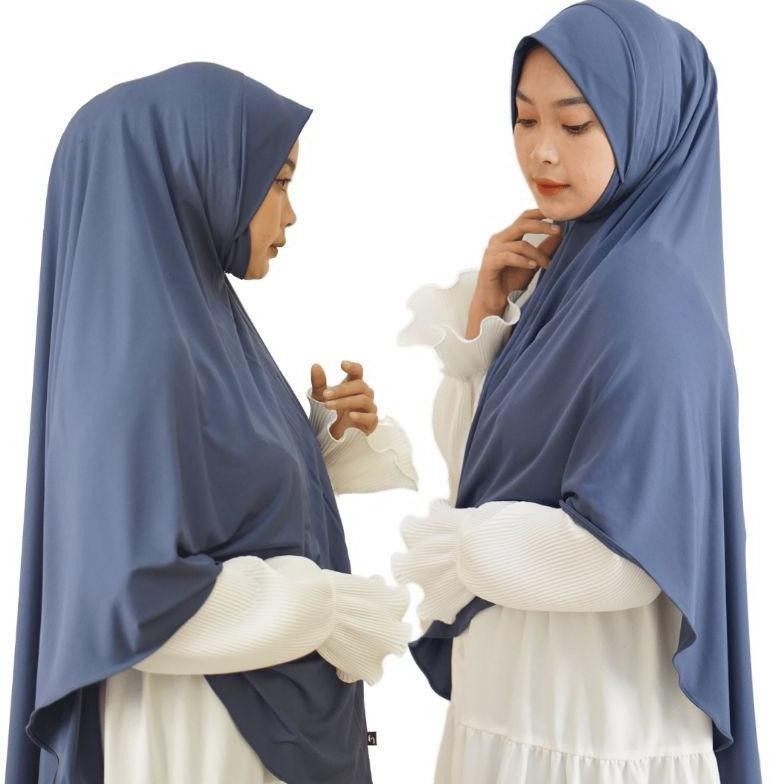 Hijab Instan Dagu Jumbo Malay Jilbab Besar (Cod)