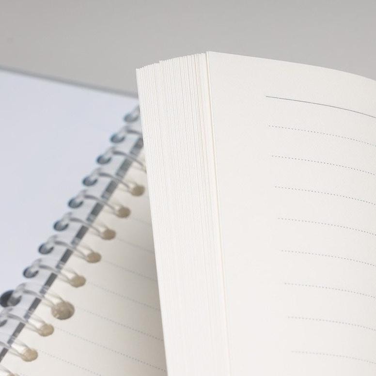 

hg-24 Notebook Buku Binder A5 & B5 Note Spiral Ring Model ( Garis, Polos, Dotted , & Grid ) - 80 lembar Termurah