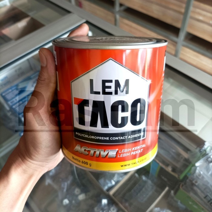 

Lem Kuning Serbaa TACO 600gram Kaleng Merah Active