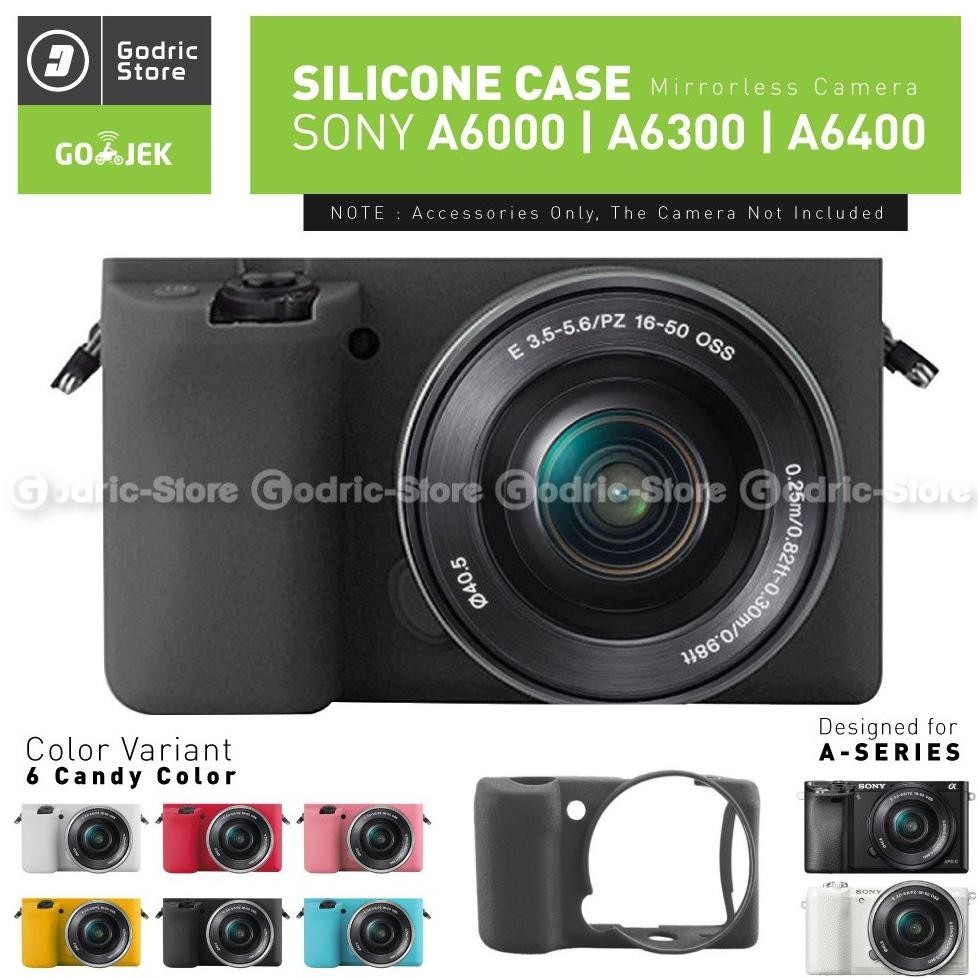 {BARU} Godric Silicone Sony Alpha A6000 A6300 A6400 Silikon Case / Sarung Silicon Kamera Mirrorless