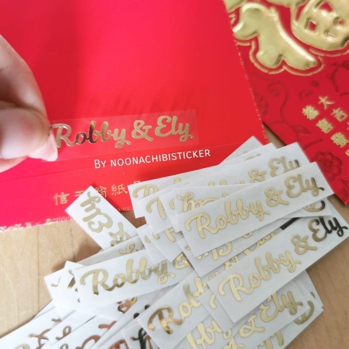 

sticker xs foil gold sticker angpau / sticker angpow K01