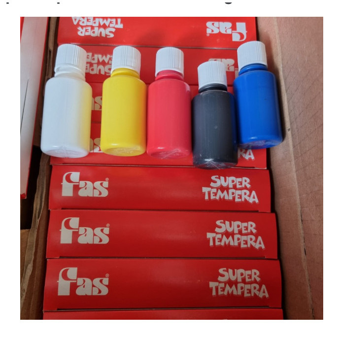 

Fas Super Tempera 5 pc 30 ml Washable Finger Paint Cat Air Anak Impor K01