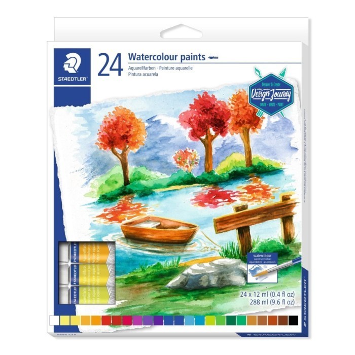 

Staedtler Watercolour Paint Tubes ( Cat Air ) - Isi 24pcs K01