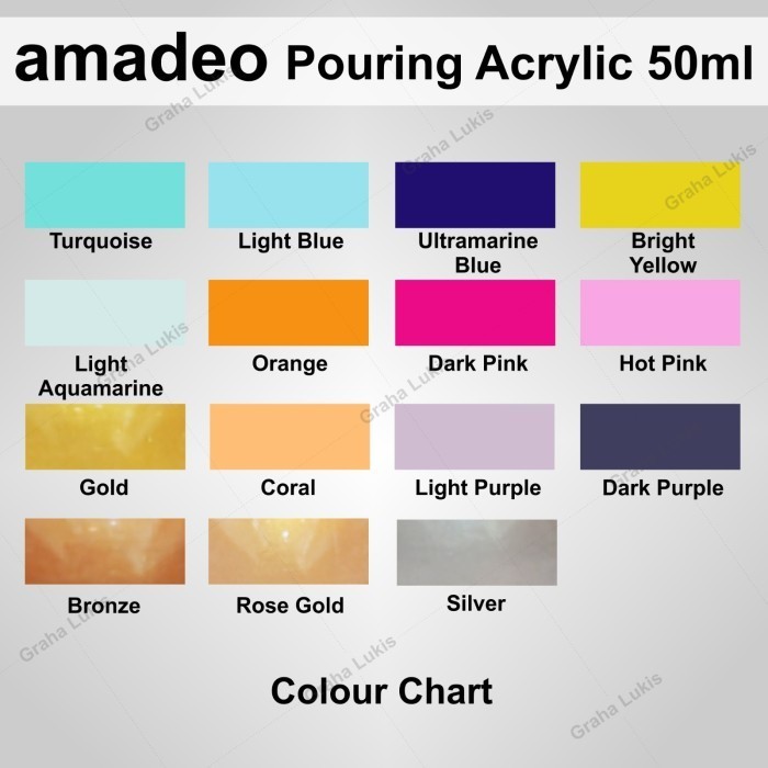 

Amadeo Pouring Acrylic Paint 50ml K01